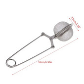 Tinklinio sietelio rutulinis palaidų lapų arbatos infuzinis nerūdijančio plieno saugus fiksavimas