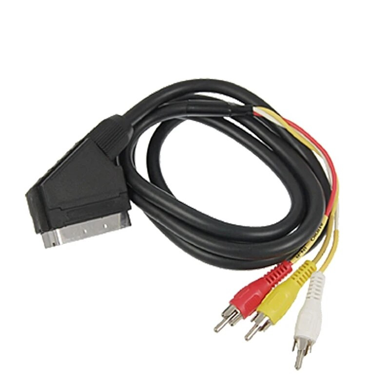 1,8 m AV SCART garso ir vaizdo kabelio TV laidas, skirtas NES FOR NES RGB SCART CABLE Kištukas Visiškai naujas RCA vaizdo kabelis, skirtas NES, skirtas FC