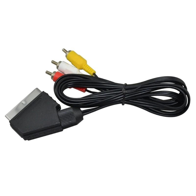 1,8 m AV SCART garso ir vaizdo kabelio TV laidas, skirtas NES FOR NES RGB SCART CABLE Kištukas Visiškai naujas RCA vaizdo kabelis, skirtas NES, skirtas FC