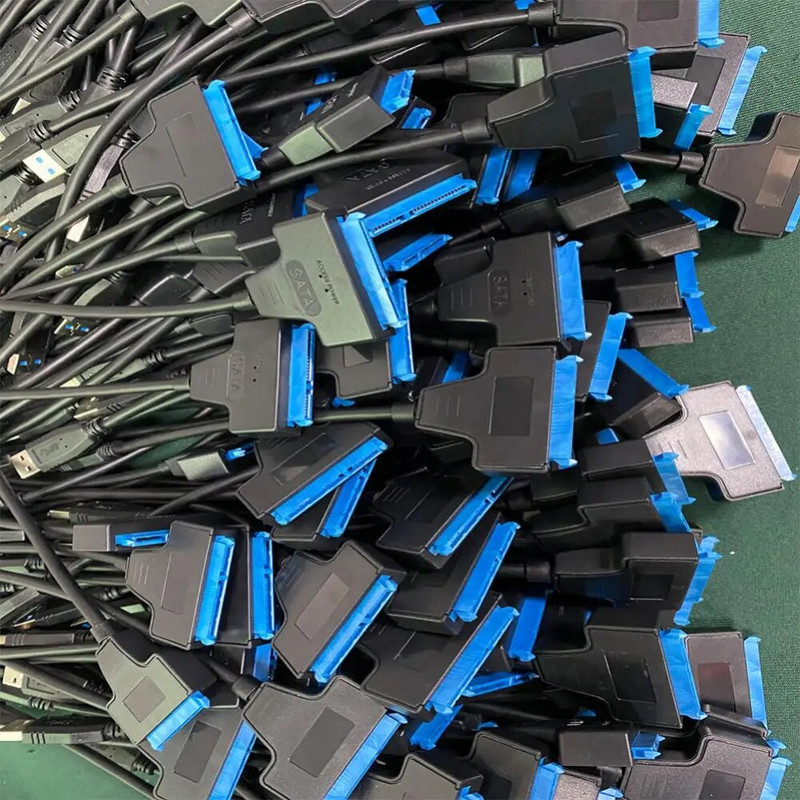 SATA prie USB 3.0 / 2.0 laidas iki 6 Gbps 2,5 colio išoriniam HDD SSD kietajam diskui SATA 3 22 kontaktų adapteris USB 3.0 į Sata III laidą