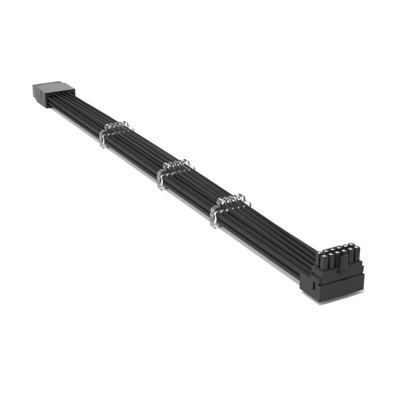 Kampas 600 W 12VHPWR kištukinis ilgintuvas 35 cm 90 laipsnių RTX4080 4090Ti 5.0 12+4Pin/16Pin PCIE 5.0 adapterio kabelis