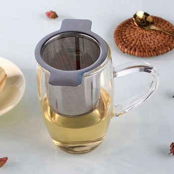 Инфузер за чай от неръждаема стомана Цедка с топка за чай с подправки Мрежест филтър за чай Цедки Кухненски аксесоари