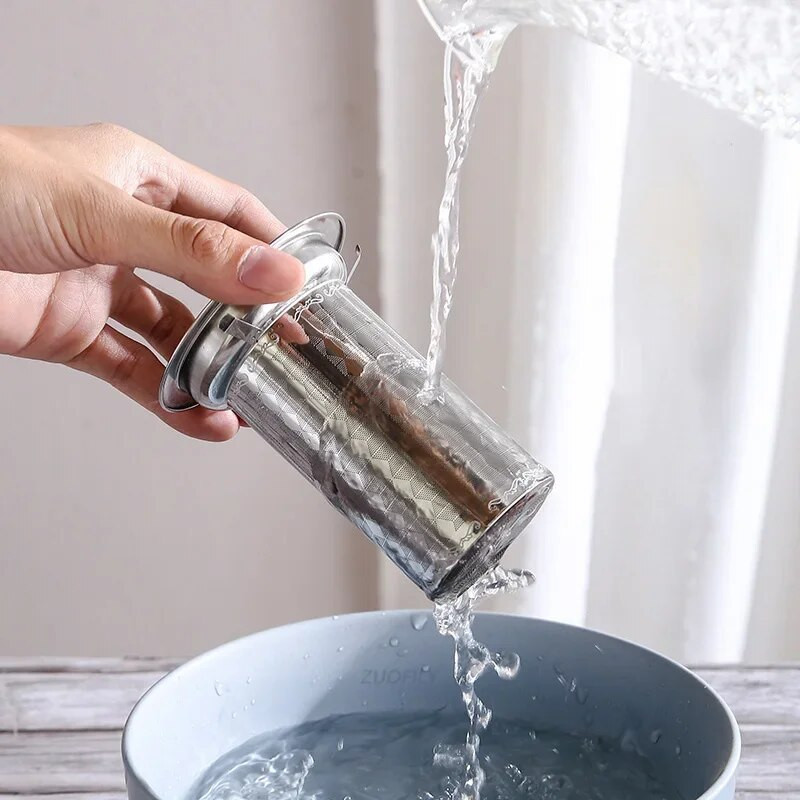 Naujas daugkartinio naudojimo nerūdijančio plieno arbatos sietelis tinklinio infuzinio maišelio krepšelis birių arbatos lapų infuzinės žolelių filtras puodeliui arbatinuko arbatos indai S/M/L