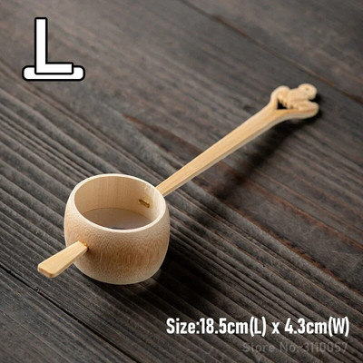 Infuzoare de ceai din bambus din ratan Ustensile pentru ceremonie a ceaiului Strectoare pentru ceai cu mâner lung Accesorii pentru pâlnie Decor pentru masă Veselă de ceai Instrument de bucătărie