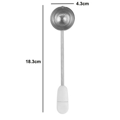 Sukamasis nerūdijančio plieno arbatos infuzinis arbatos puodelis Prieskonių arbatos sietelis, skirtas biriai arbatai, Fine Mesh daugkartinio naudojimo arbatos filtras Arbatos indų priedai