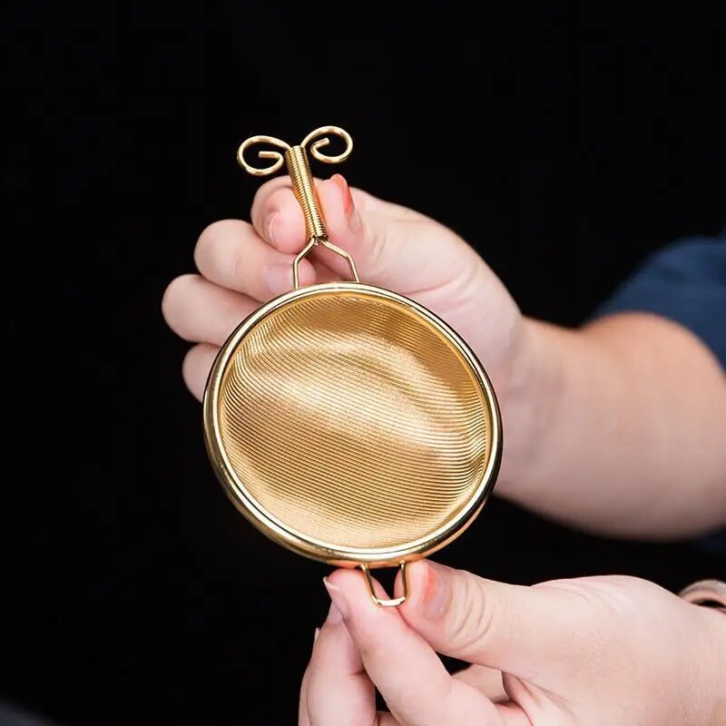 Japoniškas 304 nerūdijančio plieno arbatos infuzinis smulkaus tinklelio Kung Fu arbatos sietelis Arbatinuko lapų filtro sietelis Virtuvės arbatos reikmenys