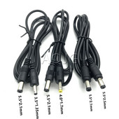 Nuolatinės srovės maitinimas 5,5 x 2,1 mm kištukas iki 5,5 x 2,5 mm 3,5 x 1,35 mm 4,0 x 1,7 mm kištukas Kištukas 1M Visas varinis 18AWG 10A Monitoringas maitinimo kabelis