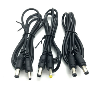 DC захранване 5,5 x 2,1 мм мъжки до 5,5*2,5 мм 3,5*1,35 мм 4,0*1,7 мм мъжки щепсел кабел 1M изцяло меден 18AWG 10A захранващ кабел за наблюдение