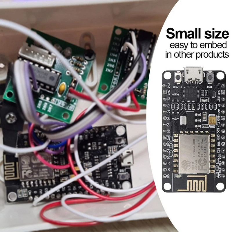 ESP8266 WIFI tinklo plėtros plokštė Lua programos palaikymas NodeMcu belaidžio modulio WiFi WLAN kūrimo modulis, skirtas Arduino