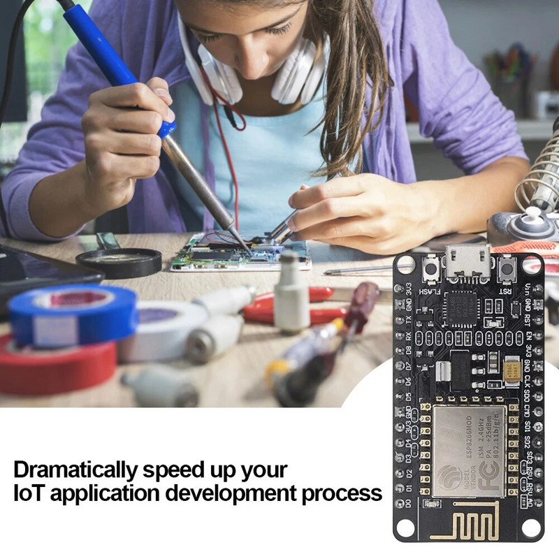 ESP8266 WIFI tinklo plėtros plokštė Lua programos palaikymas NodeMcu belaidžio modulio WiFi WLAN kūrimo modulis, skirtas Arduino