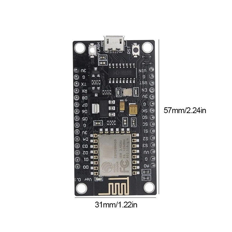 ESP8266 WIFI tinklo plėtros plokštė Lua programos palaikymas NodeMcu belaidžio modulio WiFi WLAN kūrimo modulis, skirtas Arduino