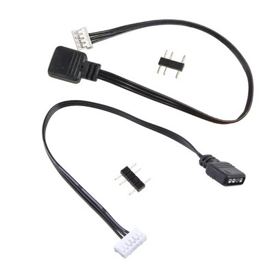 For Coolmoon Fan Controller Adapter Cable Small 4Pin/6Pin to 5V ARGB 3Pin Converter Cord 4pin/6Pin Controller Adaptor