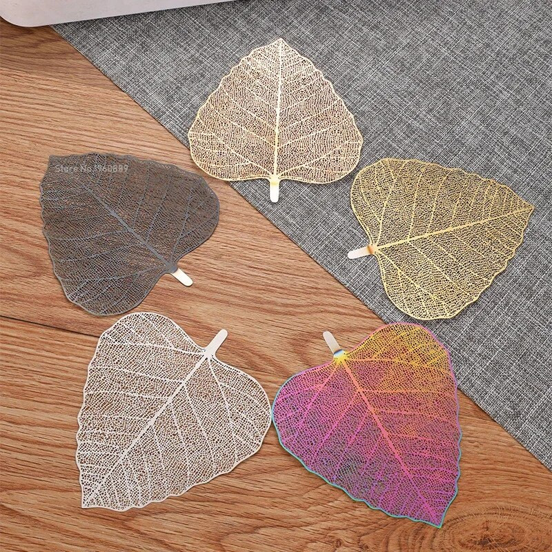 Naujas rožinio aukso juodas spalvingas Bodhi lapų arbatos filtras tuščiavidurių lapų formos arbatos sietelis Kung Fu arbatos infuzinis gėrimų indų arbatos įtaisas