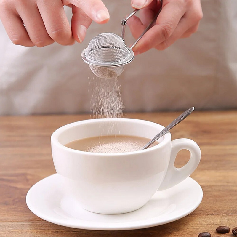Arbatos infuzerio rankena Arbatos rutulio rutulys tinklelio arbatos sietelis Kavos žolelių prieskonių filtras difuzorius Virtuvės įtaisas nerūdijantis plienas