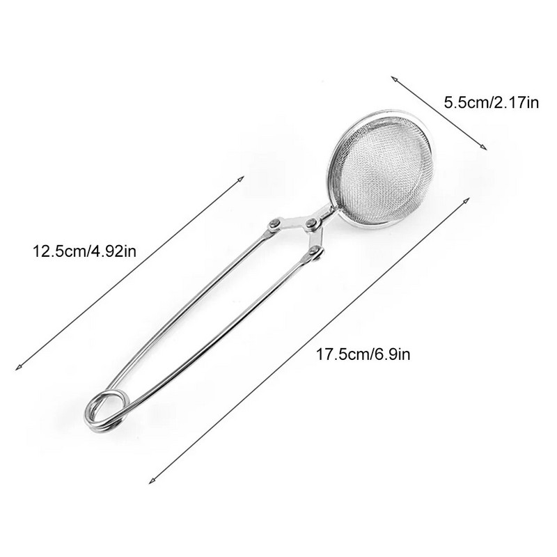 Arbatos infuzerio rankena Arbatos rutulio rutulys tinklelio arbatos sietelis Kavos žolelių prieskonių filtras difuzorius Virtuvės įtaisas nerūdijantis plienas