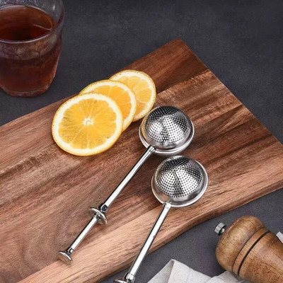 1 бр. Неръждаема стомана Spice Tea Ball Tea Infuser Sphere Locking Strainer Mesh Infuser Филтър за чай Кухненски цедки за чай Инструменти