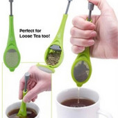 Tea Infuser Beépített dugattyú Egészséges Intenzív Ízű Újrafelhasználható Teazacskó Műanyag Tea- és Kávészűrő Mérő Örvény Meredek Keverés és Nyomja