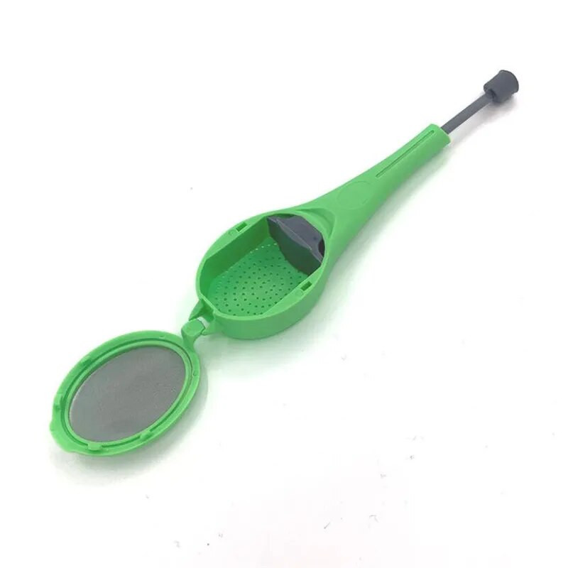 Tea Infuser Beépített dugattyú Egészséges Intenzív Ízű Újrafelhasználható Teazacskó Műanyag Tea- és Kávészűrő Mérő Örvény Meredek Keverés és Nyomja