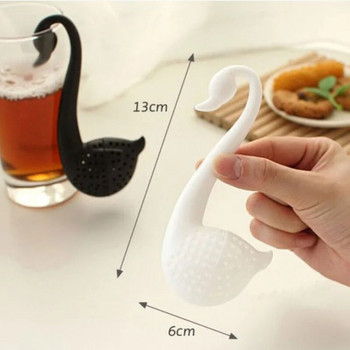 Creative Swan Spoon Tea Strainer Infuser Екологична пластмаса Елегантен Swan Tea Инструменти Кухненски аксесоари