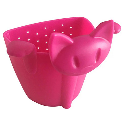 Kūrybingas mielas kačių arbatos sietelis arbatos užpiltuvas Maisto klasės silikoninis palaidų lapų puodelio sietelis, kabantis ant puodelio Linksmas animacinių filmų arbatos priedas