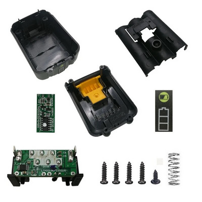 6X18650 DCB120 akumuliatoriaus plastikinis dėklas PCB įkrovimo apsaugos grandinės plokštės dėžutė, skirta DeWalt 10,8 V 12 V ličio jonų baterijai dcb125 dcb127