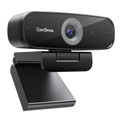 CAMBOSS C836 žiniatinklio kamera 1080p HD su stereo mikrofonu, transliacija veikia su Skype Xbox Zoom FaceTime