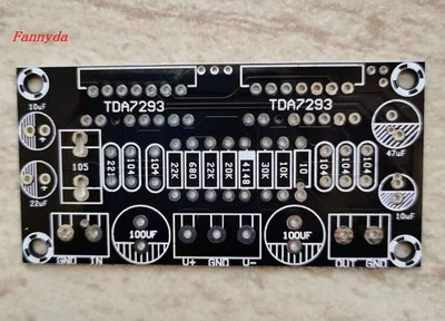 TDA7293 2 „Abreast“ 170 W HIFI didelės galios stiprintuvo grandinė, tuščia PCB plokštė 2,0 kanalo 8 omų palaikymas BTL mėlyna juoda spalva