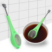 Nešiojamas stūmoklinis arbatos užpiltuvas Paprastas arbatos užpiltuvas Plastikinis arbatos kavos sietelis sveiko intensyvaus skonio daugkartinio naudojimo arbatos maišelis