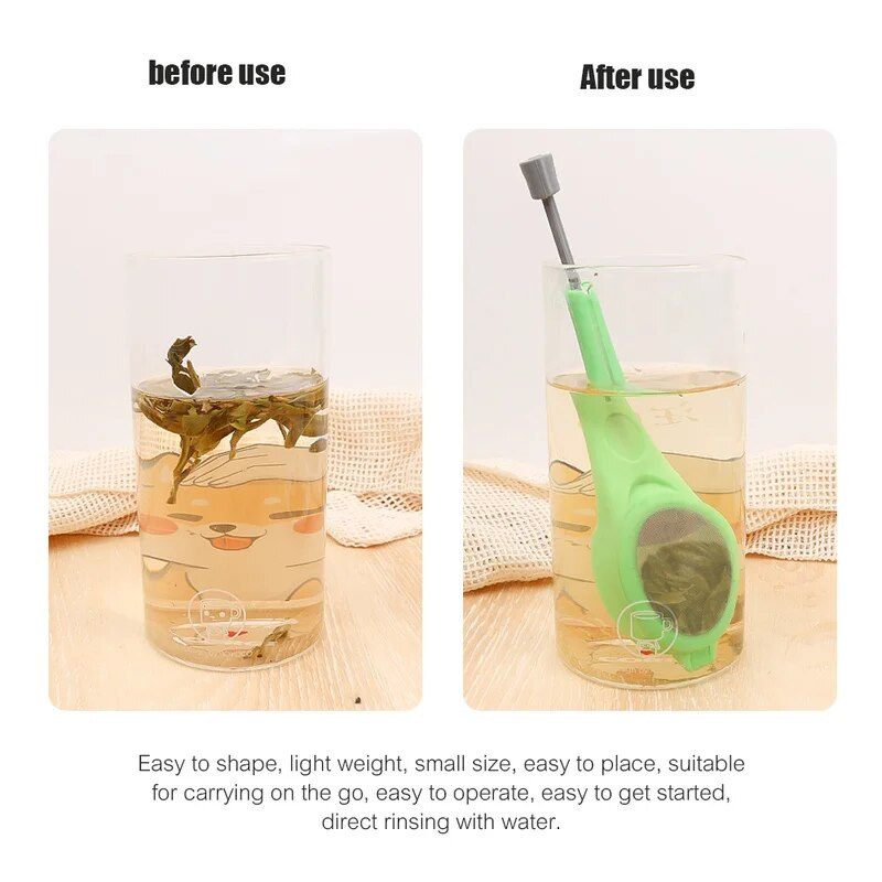 Nešiojamas stūmoklinis arbatos užpiltuvas Paprastas arbatos užpiltuvas Plastikinis arbatos kavos sietelis sveiko intensyvaus skonio daugkartinio naudojimo arbatos maišelis