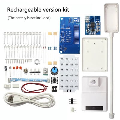 NE555 Κιτ επιτραπέζιας λάμπας LED Dimming PWM Circuit DIY Soldering Assembly DIY Electronic Kit 8.5W 5V 2A With Switch Potentiometer