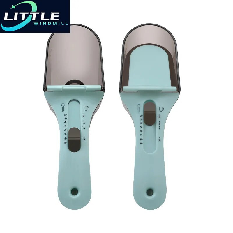 Reguliuojami matavimo šaukštai su magnetiniais užsegimais Daugiafunkciniai matavimo puodeliai Kietų miltelių skysčio matavimas kepimo įrankis viryklė