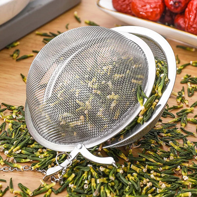 NICEYARD Tea Fűszerszűrő Fűszergolyó Tea Golyó Szűrő Hálós Infuser Gömbzár Fűszer Rozsdamentes Acél Újrafelhasználható