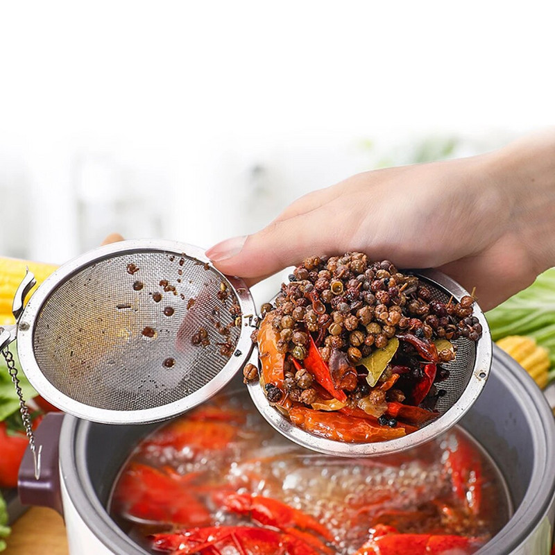 NICEYARD tējas garšvielu sietiņš garšvielu bumbiņu tējas lodīšu sietiņš Tīkla infūzijas lodītes bloķēšanas garšvielu nerūsējošais tērauds atkārtoti lietojams