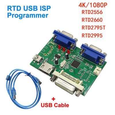 RTD programmer For Realtek Debugging tools RTD2556 2513 2660 2795 EDP driver board program update USB ISP Board 4K 1080P