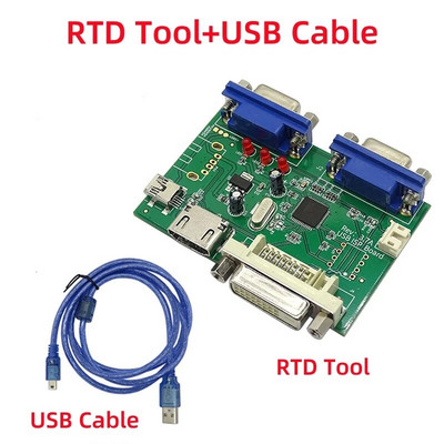 RTD programuotojas Realtek derinimo įrankiams RTD2556 2513 2660 2795 EDP tvarkyklės plokštės programos atnaujinimas USB ISP plokštė 4K 1080P