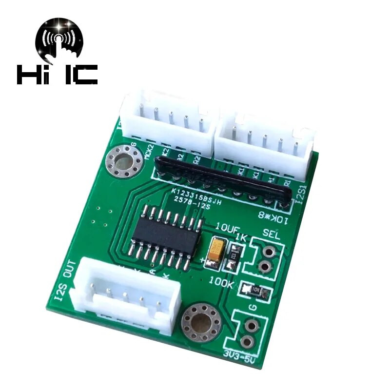 Dviejų krypčių garso I2S / IIS perjungimo modulis Pasirinkite vieną iš dviejų I2S buferio srauto plėtinio 2 krypčių pasirinkimas 1