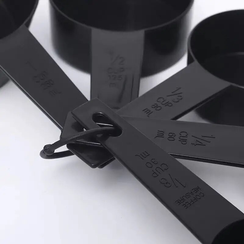 5/10 vnt. su skalės matavimo šaukštu Arbatinis šaukštelis Daugiafunkcis šaukštas pyragas Kepimo miltai Maisto matavimo puodelis Namų virtuvės gaminimo įrankiai