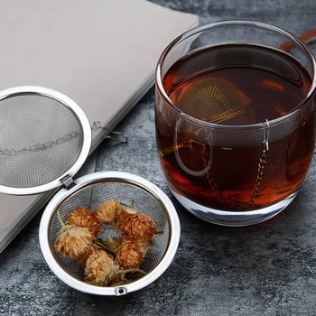 Creative Неръждаема стомана Tea Infuser Ball Sphere Teaware Ча Цедки Дифузор за подправки Филтър за кафе Сито Кухненски прибори