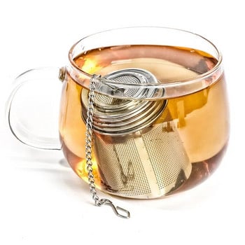 Creative 304 Stainless Steel Tea Infuser Strainer Spice Spice Herbal Teapot Reusable Mesh Filter Αξεσουάρ οικιακής κουζίνας