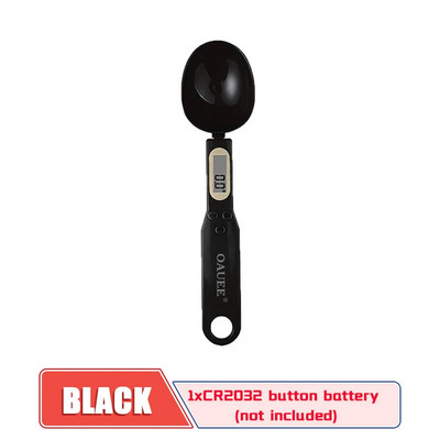 Oauee LCD skaitmeninės virtuvės svarstyklės elektroninės maisto gaminimo maisto svorio matavimo šaukštas 500 g 0,1 g kavos cukraus šaukštas virtuvės įrankis