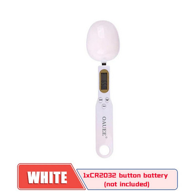 Oauee LCD skaitmeninės virtuvės svarstyklės elektroninės maisto gaminimo maisto svorio matavimo šaukštas 500 g 0,1 g kavos cukraus šaukštas virtuvės įrankis