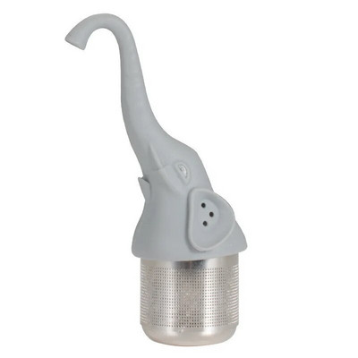 Nerūdijančio plieno kūrybingas dramblio arbatos infuzatorius silikoninis kavos cha žolelių sietelis virtuvės kavos reikmenys arbatos indų sietelis prieskoniams