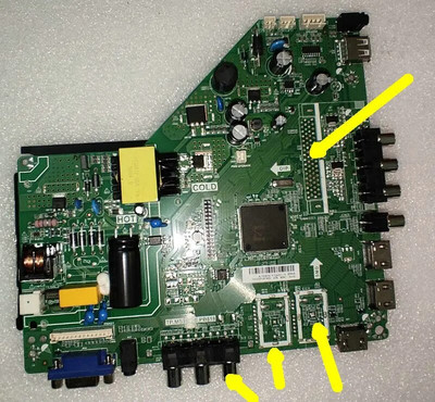 tp.ms3663s.pb818 LCD LED-teler kolm-ühes toiteplaadi põhiplaat Taustvalgustuse pinge 34--44v 550ma 1366x768