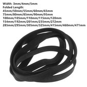 1vnt 3mm/4mm/5mm pločio patefonas guminis diržas, keičiamas plokščias pavaros diržas vinilinių plokštelių grotuvui, fono diržu varomiems patefonams