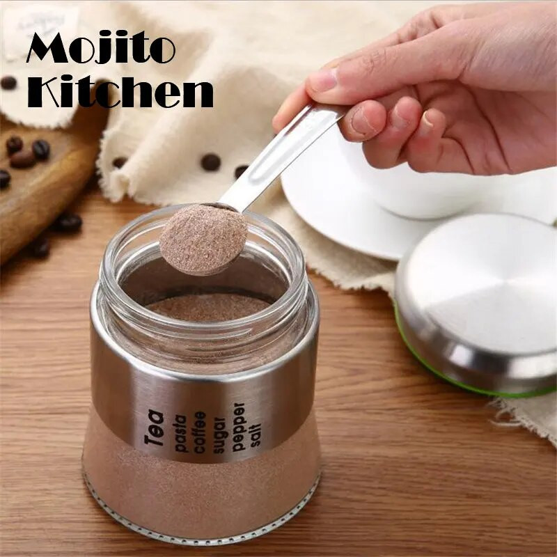 Matavimo puodeliai Sudedami virtuvės matavimo šaukštų rinkinys nerūdijančio plieno valgomųjų šaukštų namų matavimo puodelių ir šaukštų rinkinys