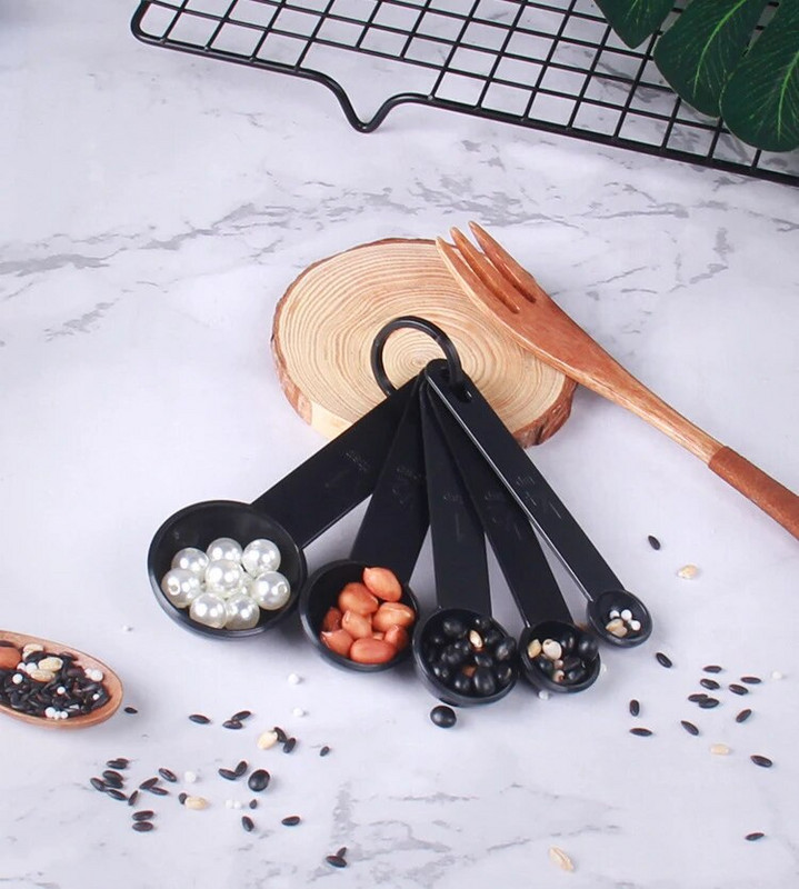 10 vnt / 5 vnt matavimo puodeliai ir matavimo šaukštas kaušelis silikoninė rankena virtuvės matavimo įrankis lašų pristatymas GYH