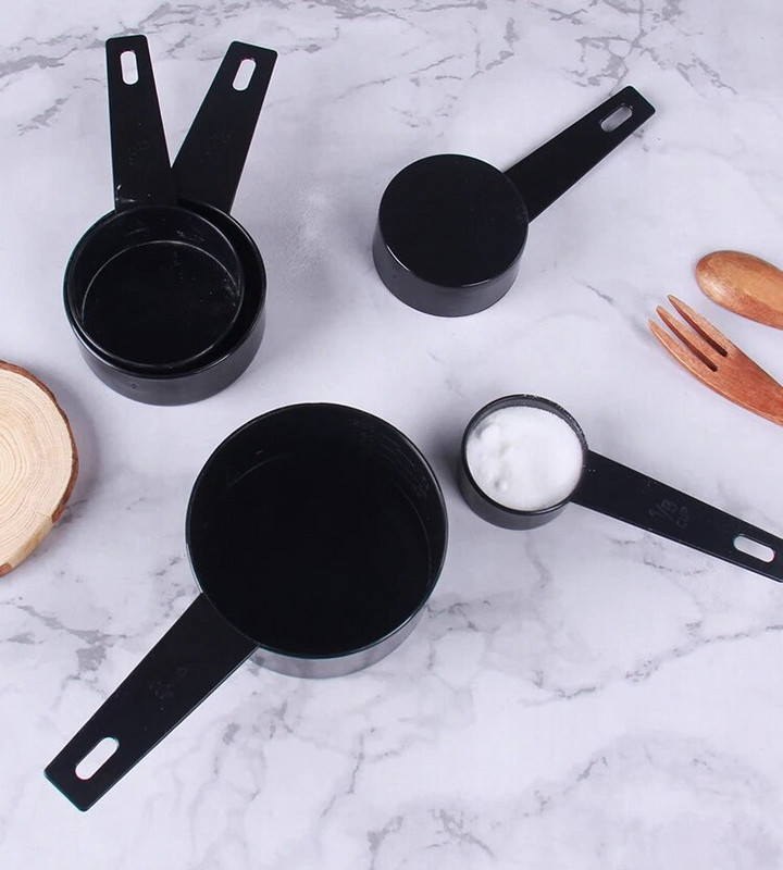 10 vnt / 5 vnt matavimo puodeliai ir matavimo šaukštas kaušelis silikoninė rankena virtuvės matavimo įrankis lašų pristatymas GYH