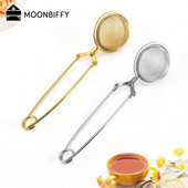 Daugkartinio naudojimo nerūdijančio nerūdijančio plieno arbatos infuzinis rutulinis tinklelis arbatos sietelis Kavos žolelių prieskonių filtras difuzoriaus rankena arbatos rutuliukas