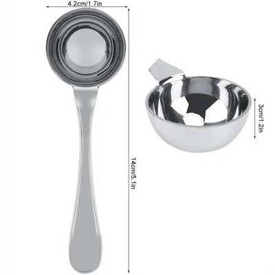 15 ml 25 ml kavos kaušelis nerūdijančio plieno ilgas rankenas arbatos matavimo šaukštas Kavos šaukštelis Kavinės namų kavos ruošimo įrankis