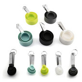 4 buc. Ustensile de bucătărie Linguri de măsurat set de căni mâner de oțel Linguriță de cafea Linguriță de zahăr Tort Gadget de gătit